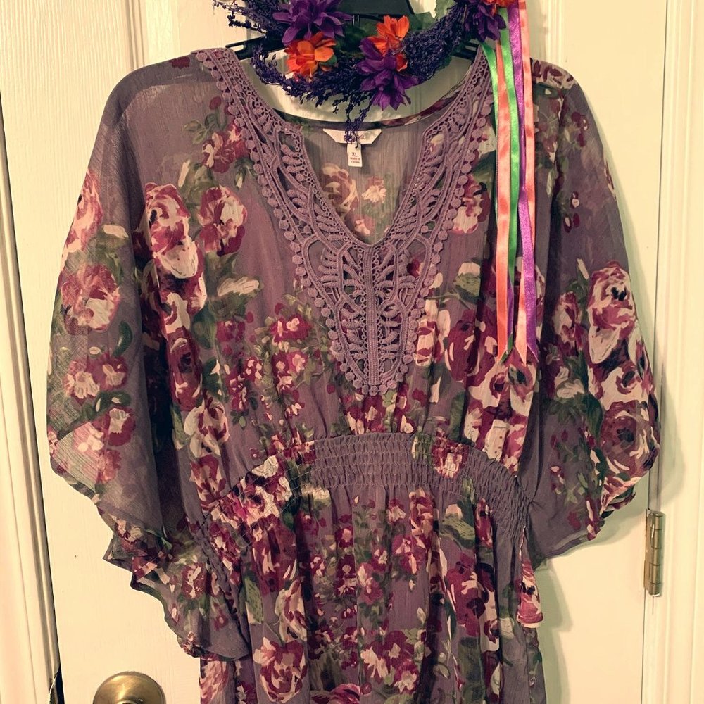 Lilac Sheer Blouse